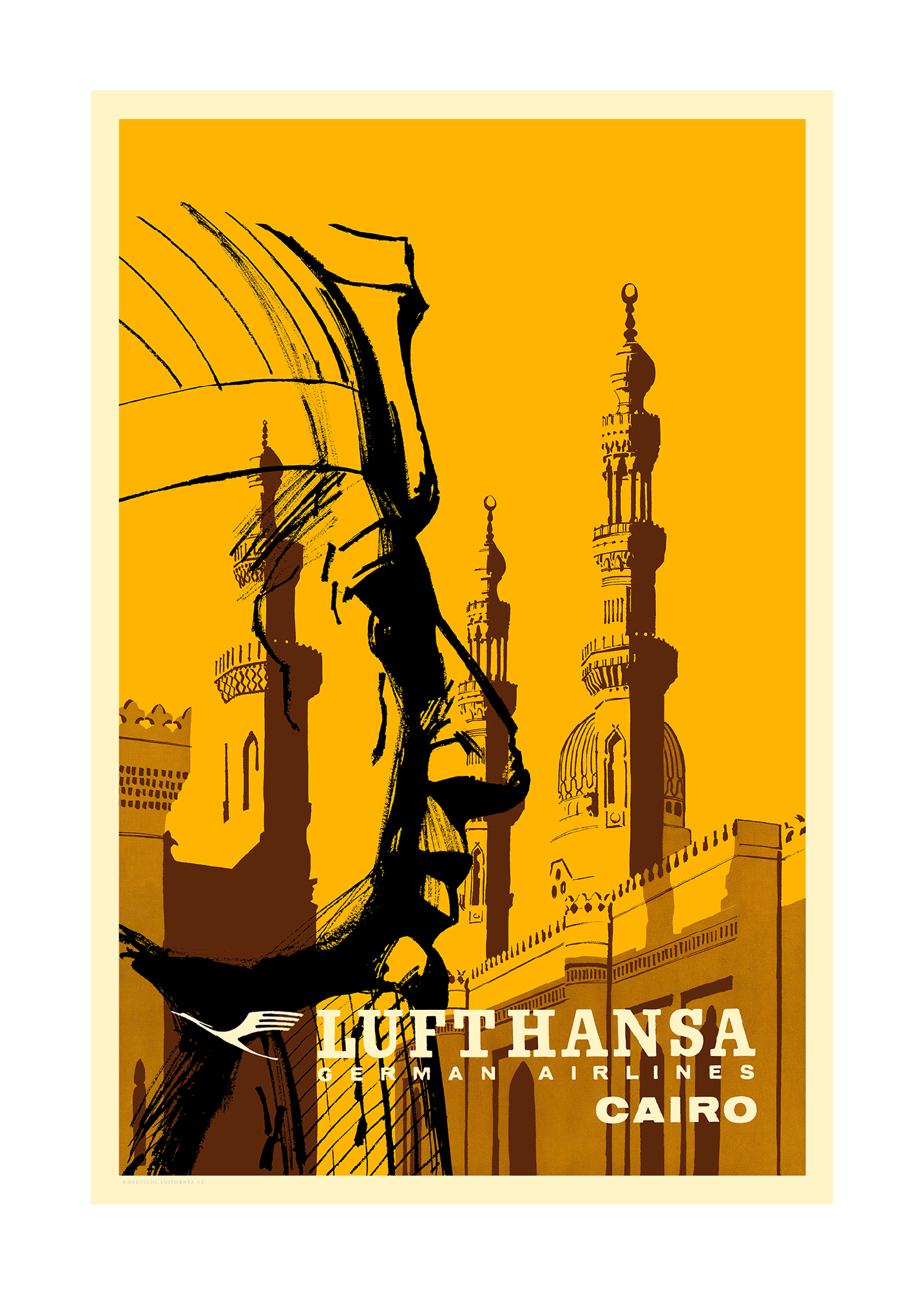 Lufthansa, Cairo, 1960s [Minarette].