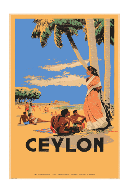 Mount Lavinia Beach, Ceylon, 1948.