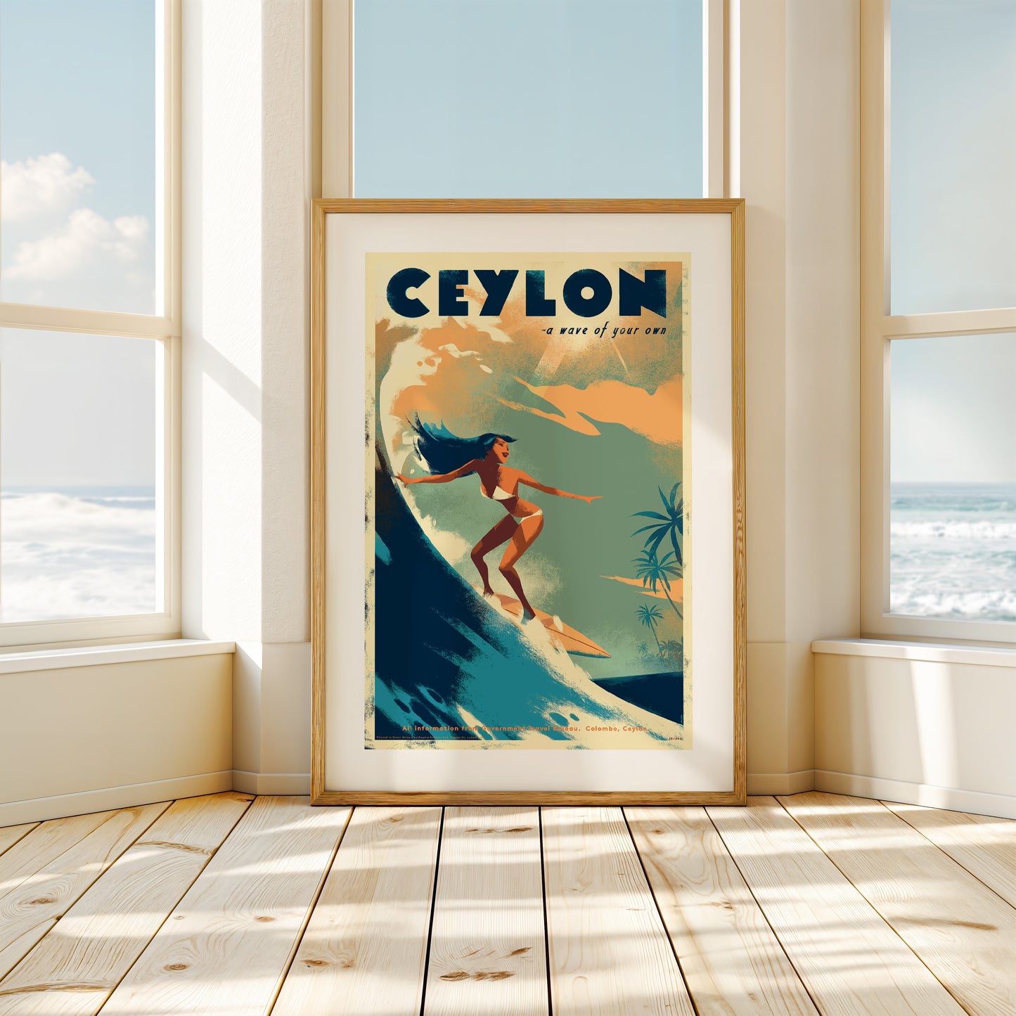 Ceylon "A Wave of Your Own", Talpe Beach 1970s.