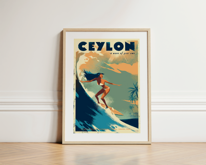 Ceylon "A Wave of Your Own", Talpe Beach 1970s.