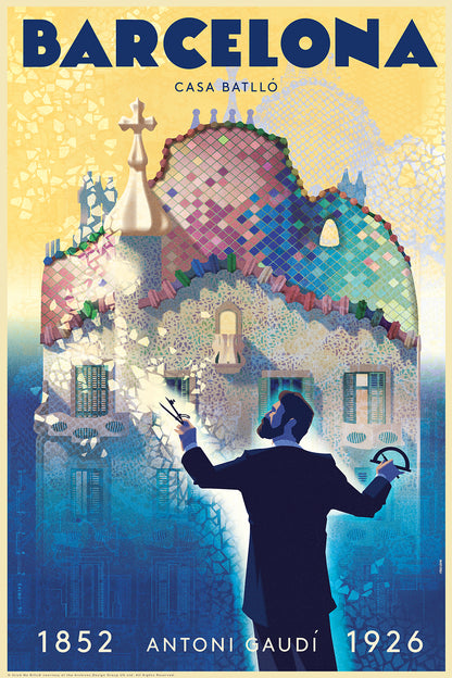 Gaudi Centenary 1852-1926, Casa Batlló, Barcelona.
