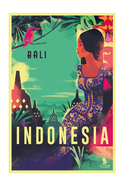 Indonesia, Bali, Singapore Airlines.