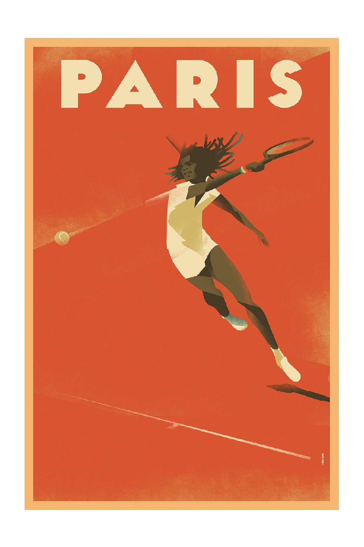 Tennis Game, Racquet [1983 Roland Garros, Yannick Noah].