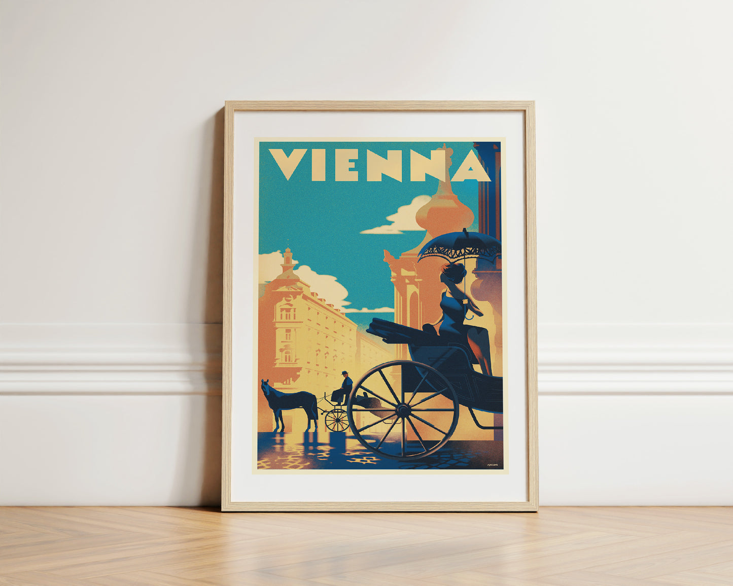 Fiaker Ride at Sunrise, Marc Aurel Straße, Vienna, Austria. [Faye]