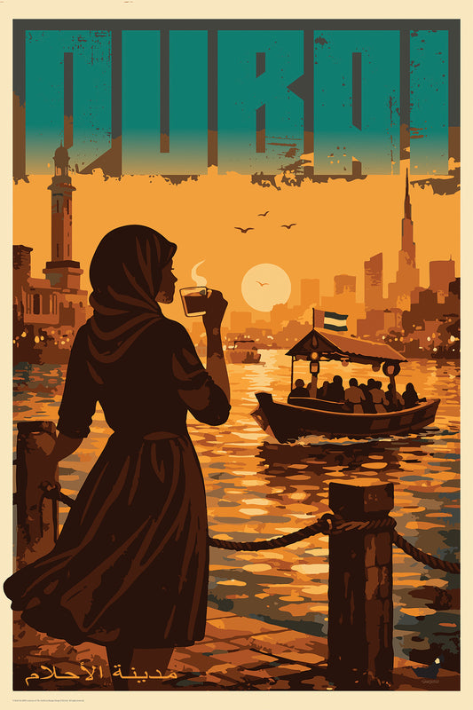 Tea by the Creek, Dubai, City of Dreams, UAE.