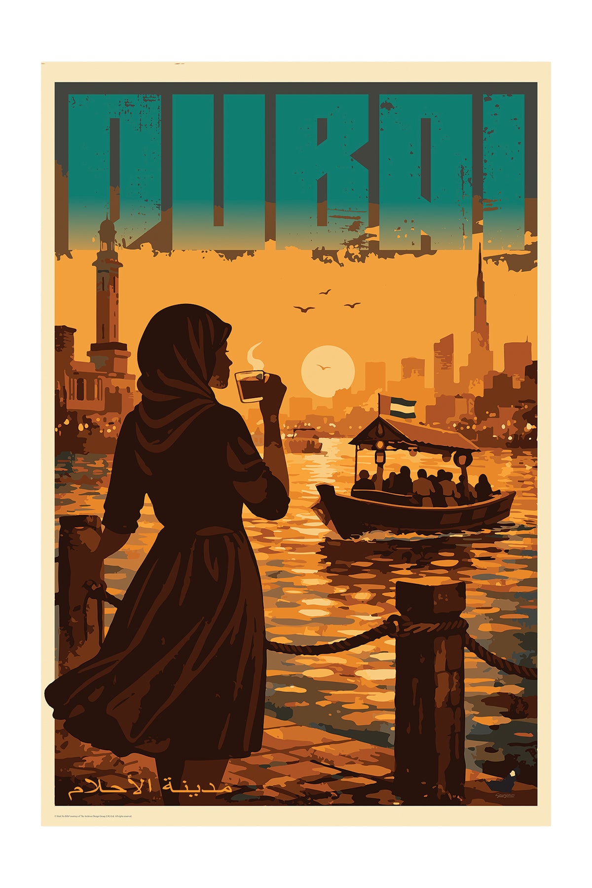 Tea by the Creek, Dubai, City of Dreams, UAE.