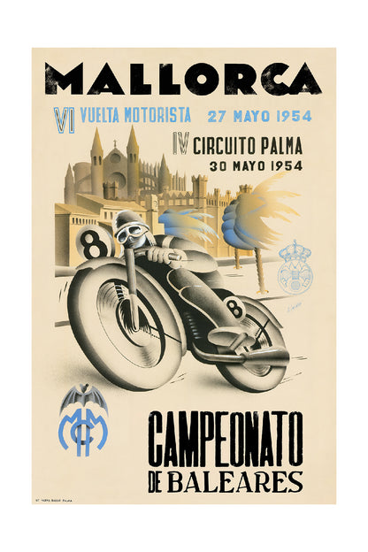 VI Vuelta Motorista a Mallorca, IV Circuito Palma, 1954.