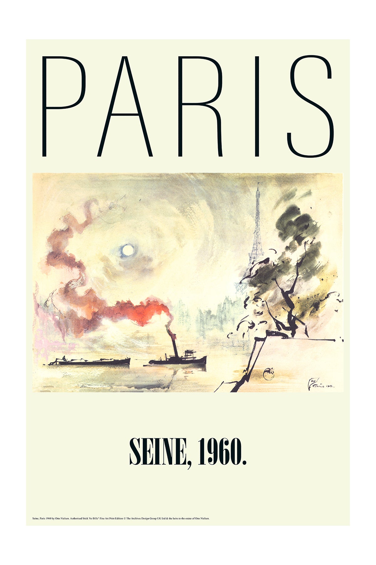 La Seine, Paris, France, 1960.