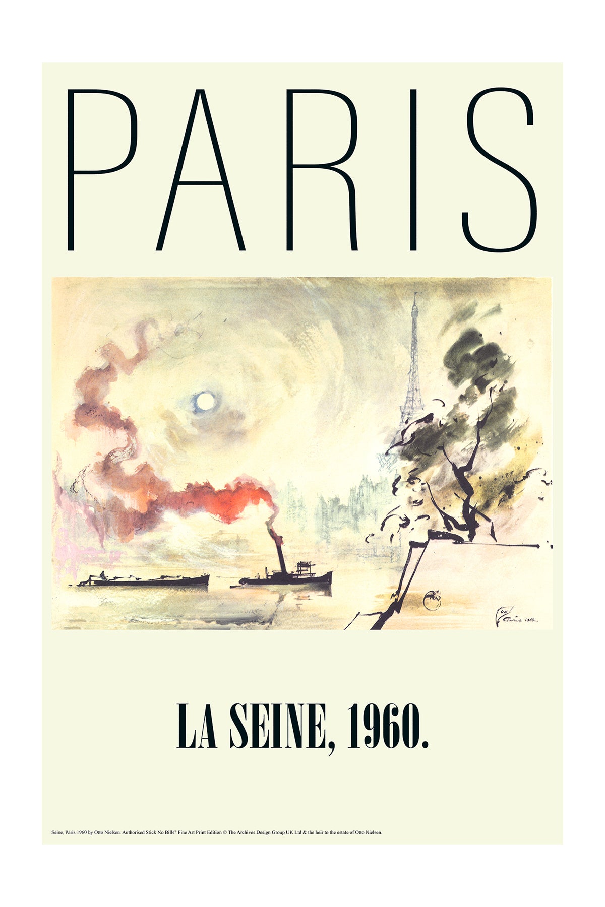 La Seine, Paris, France, 1960.