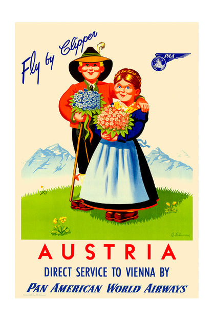 Austria, Pan American, 1950s. [Dirndl]