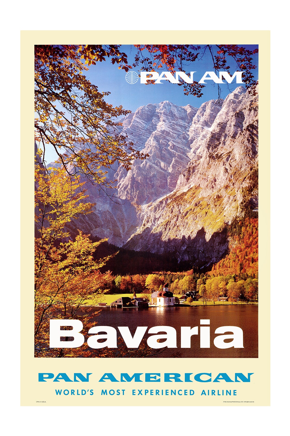 Bavaria, Pan American, 1960s. [Mountains]