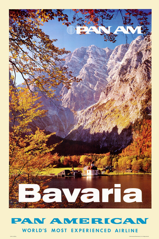 Bavaria, Pan American, 1960s. [Mountains]