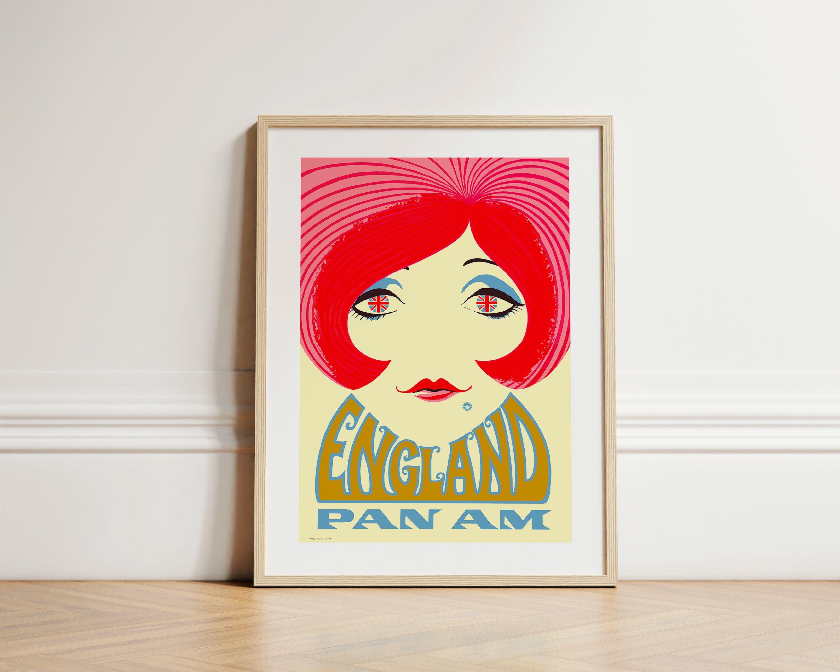 England, Pan Am, 1960s [Mod Girl]. – Stick No Bills