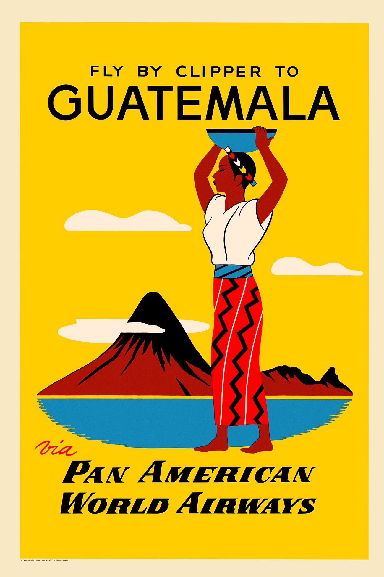 Guatemala, Pan American, 1950s. [Atitlàn]