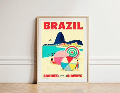 Brazil, Braniff International Airways, 1950s [Sugar Loaf]