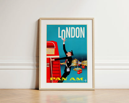 London, Pan American, 1950s [Red Double Decker].