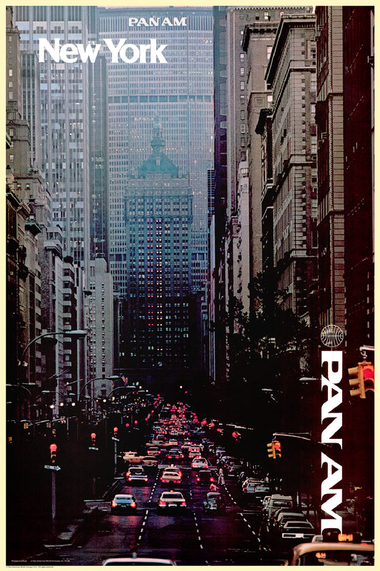 New York, Pan Am, 1960s. [5th Ave]