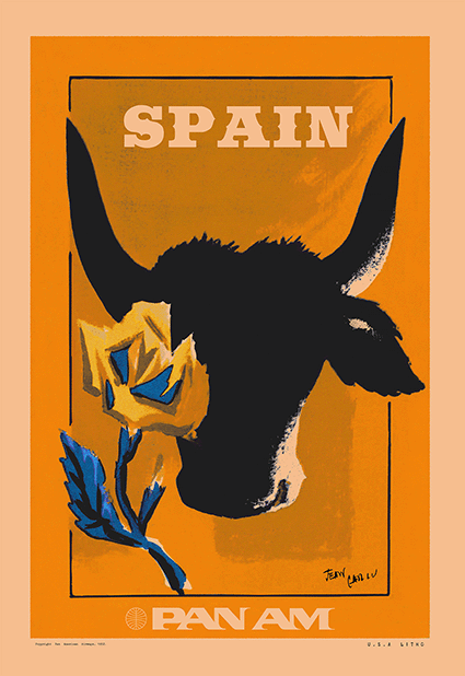 Spain, Pan Am, 1950s [Ode to the Toro] [Clementine]