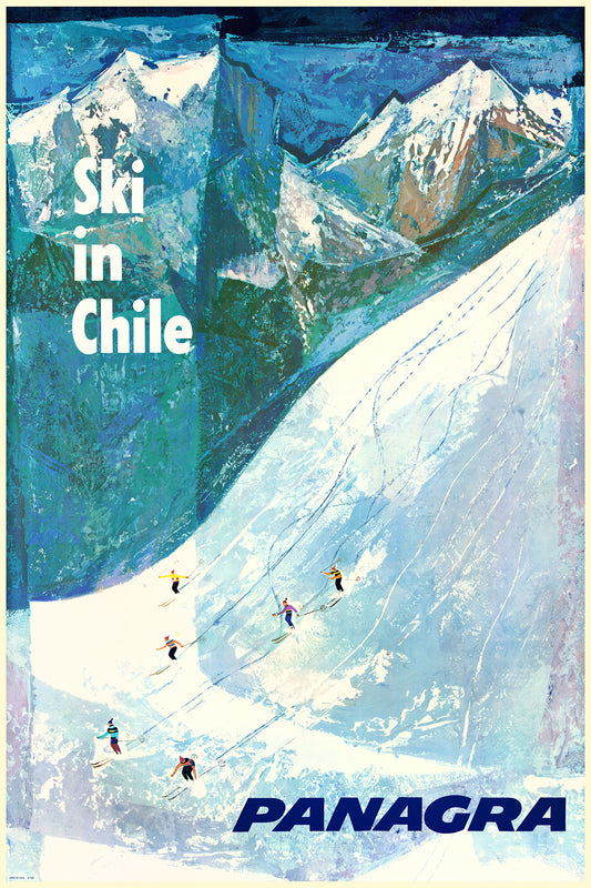 Ski in Chile, Panagra, 1960s.