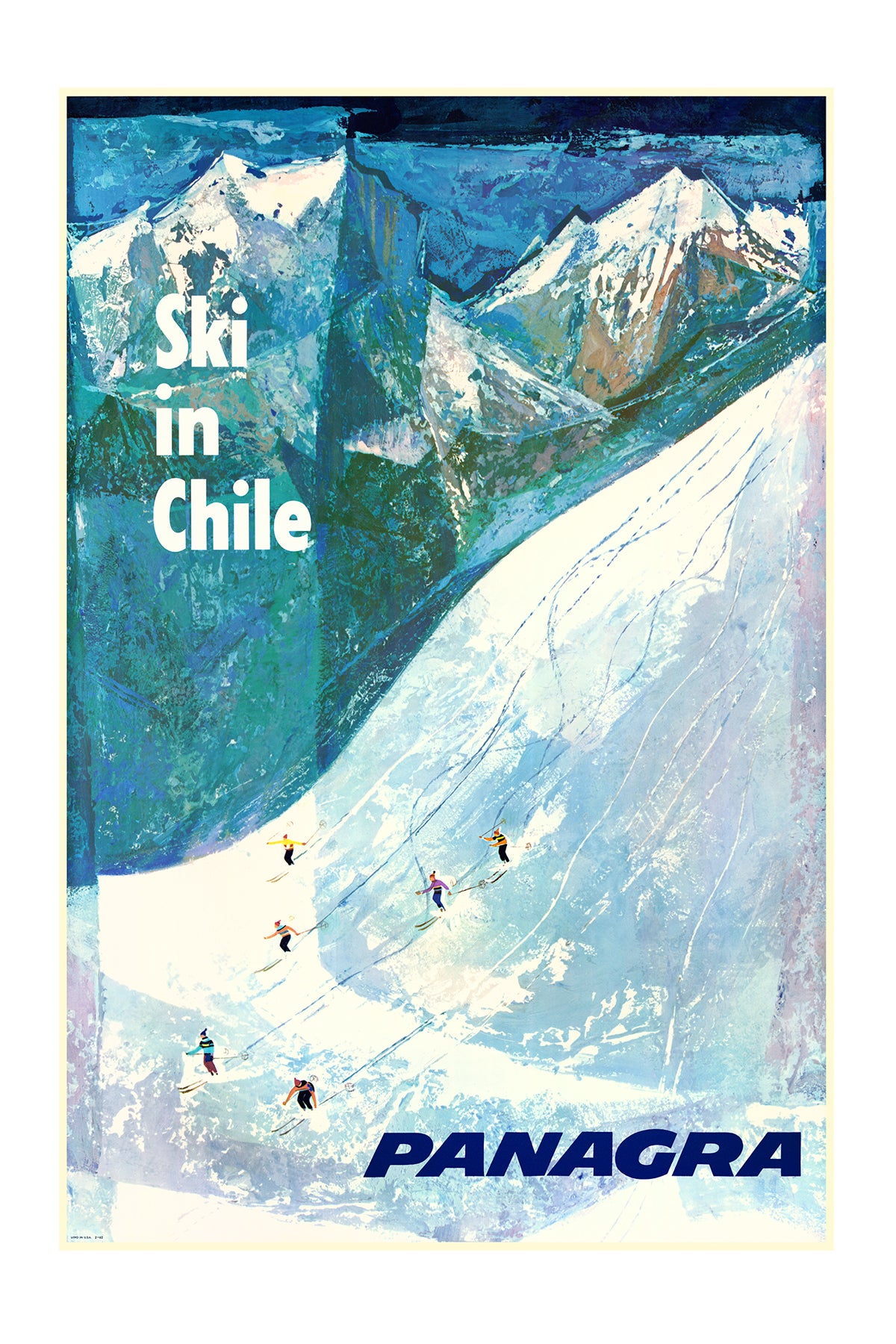 Ski in Chile, Panagra, 1960s.