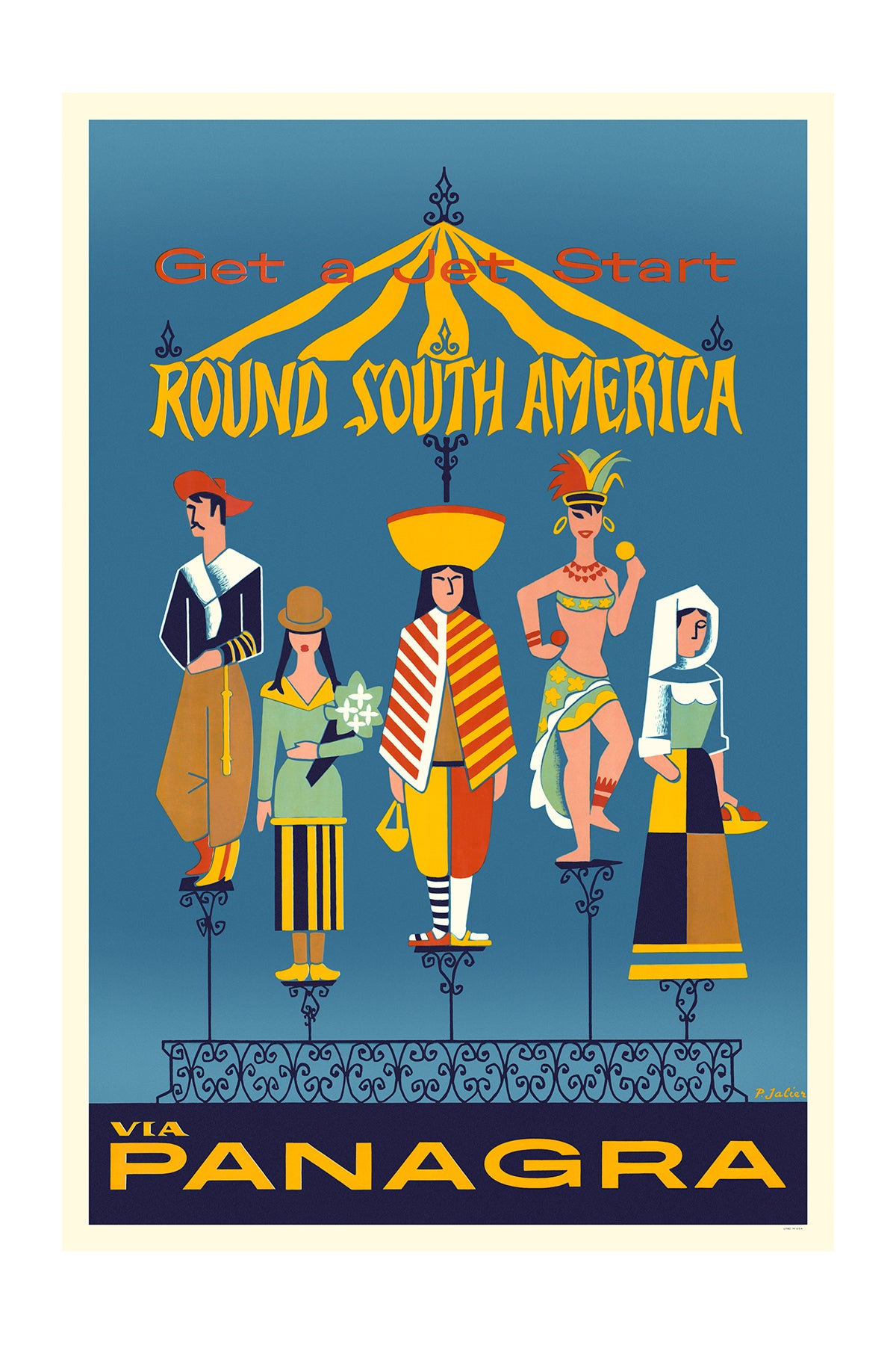 Round South America, Panagra, 1958. [Merry-go-round]