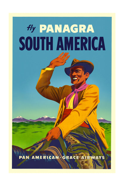 South America, Fly Panagra, Pan American - Grace Airways, c.1955.