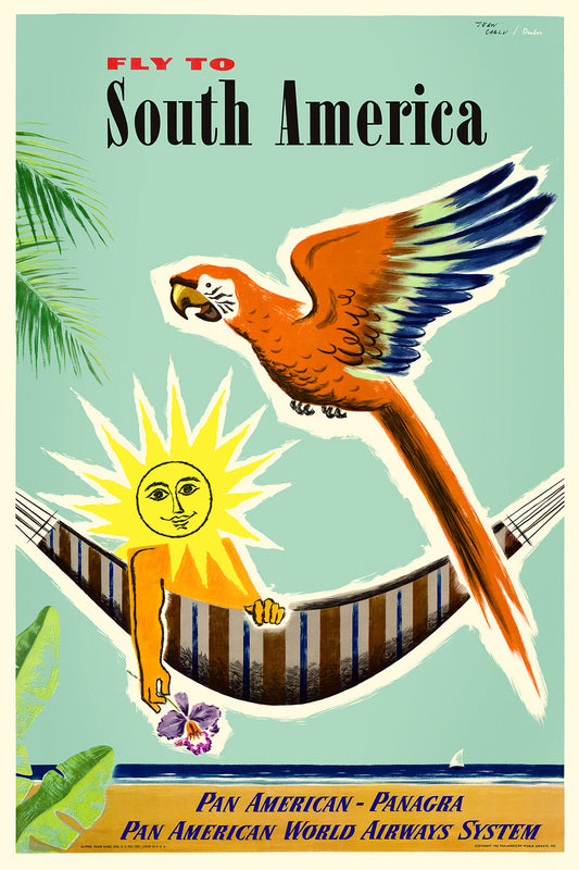 Fly to South America, Pan American - Panagra, 1952.