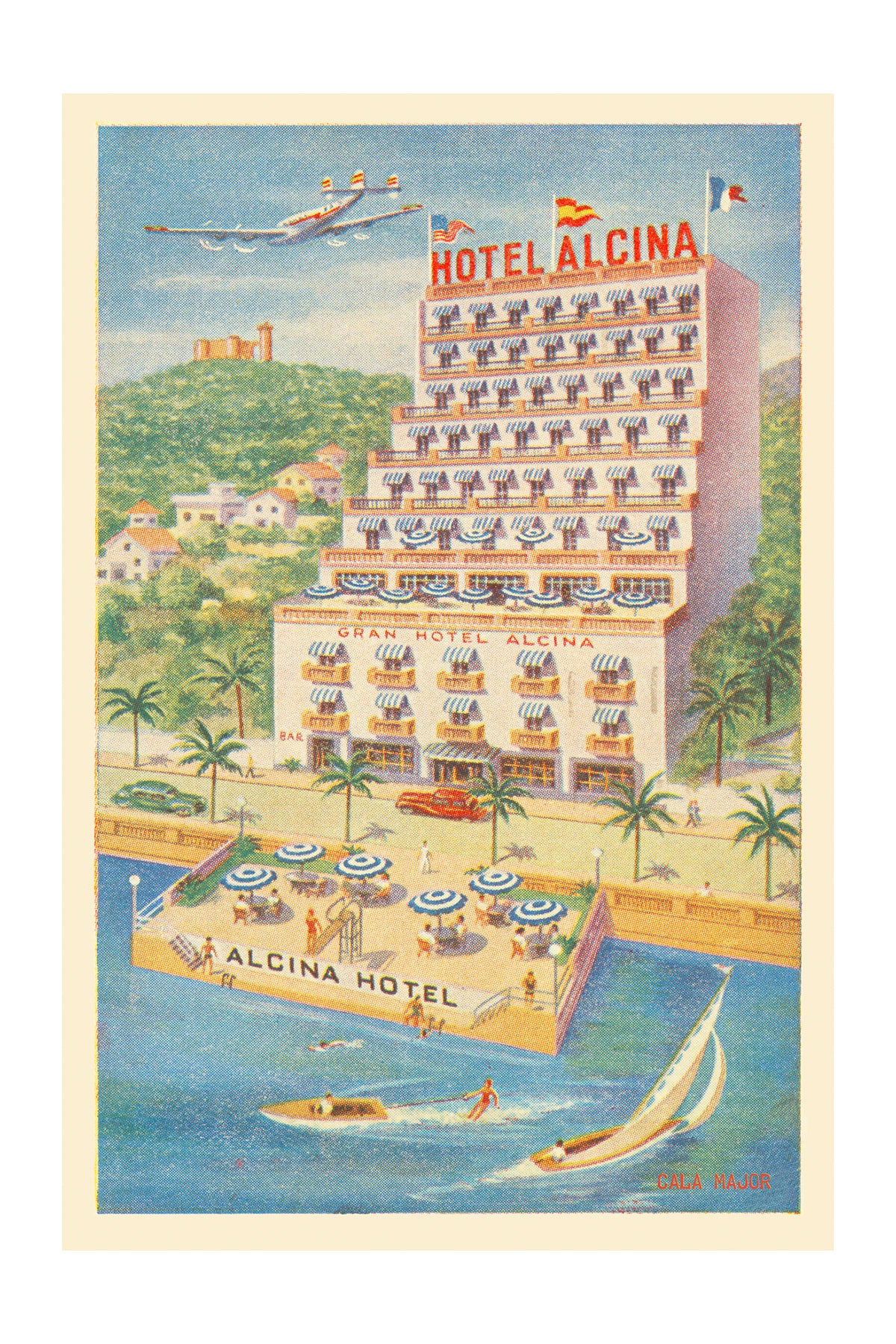 Hotel Alcina, Cala Major, Mallorca, 1950s.