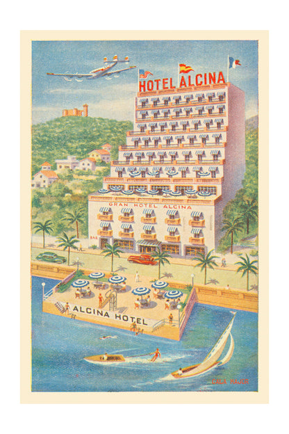 Hotel Alcina, Cala Major, Mallorca, 1950s.