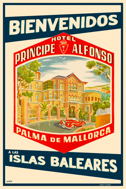 Hotel Principe Alfonso, Palma de Mallorca, 1950s.