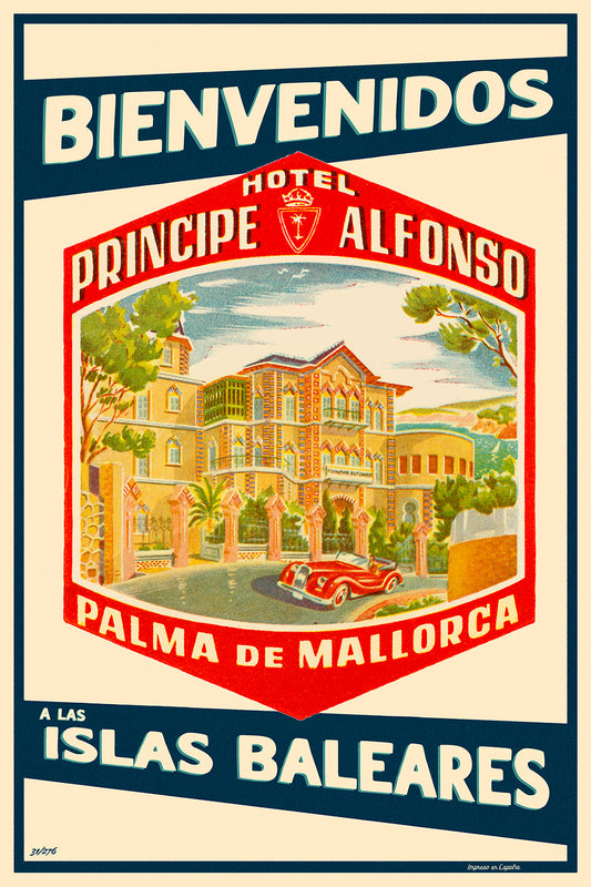 Hotel Principe Alfonso, Palma de Mallorca, 1950s.