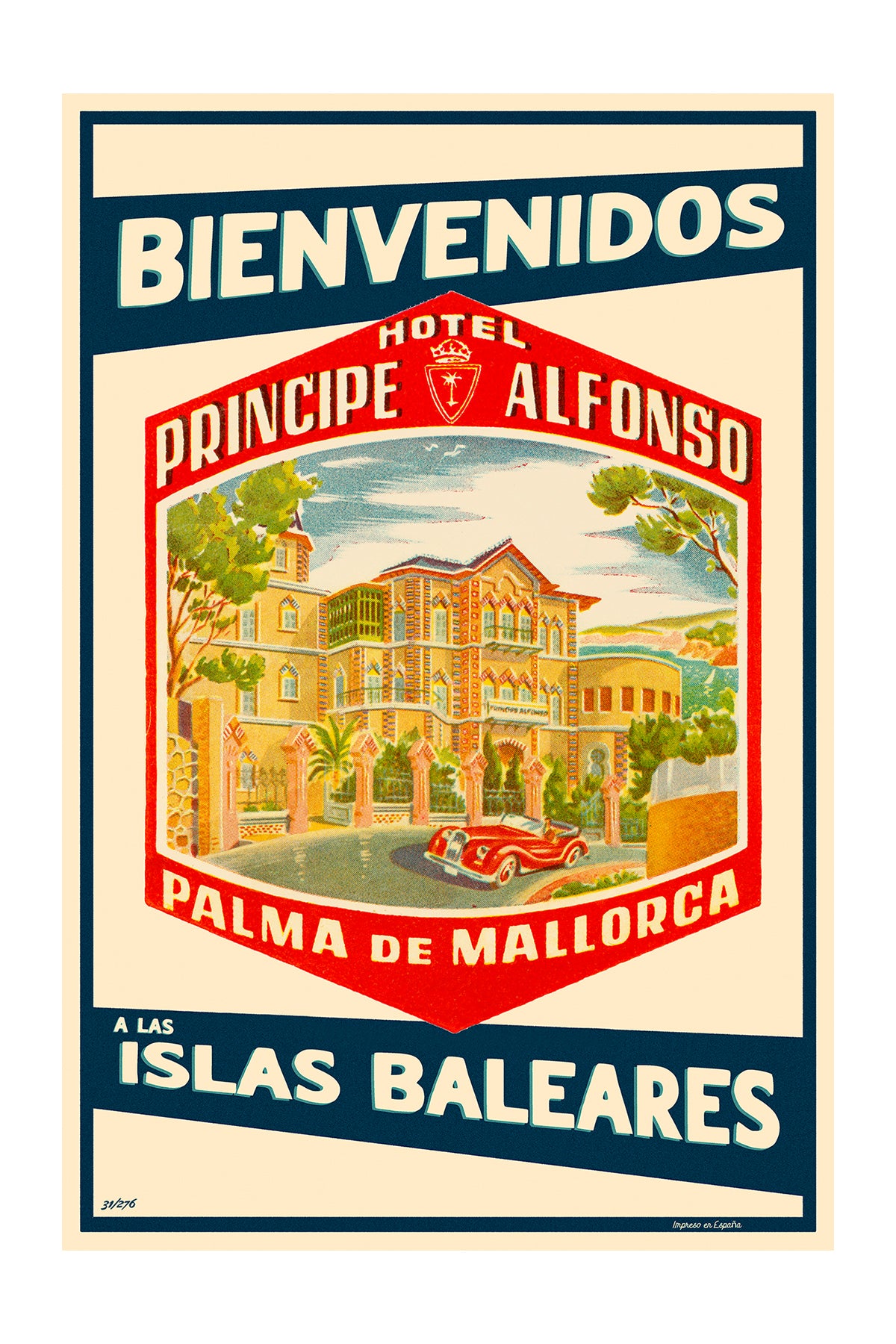 Hotel Principe Alfonso, Palma de Mallorca, 1950s.