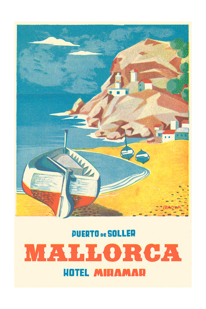 Hotel Miramar, Puerto de Soller, Mallorca, 1960s.