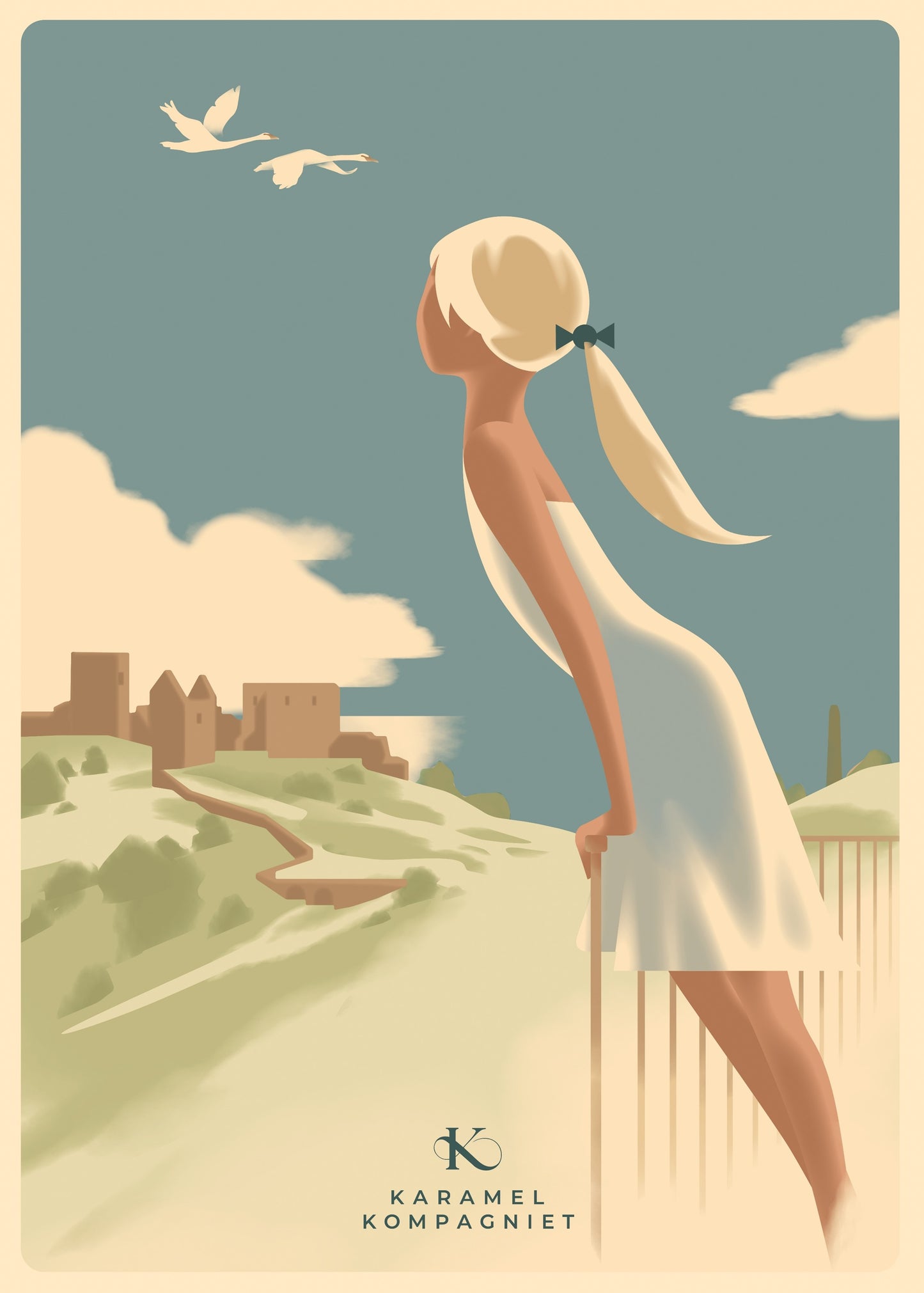 The Hammershus Girl, Karamel Kompagniet, Bornholm, Denmark.