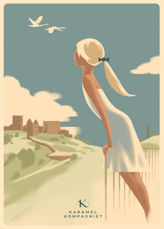 The Hammershus Girl, Karamel Kompagniet, Bornholm, Denmark.
