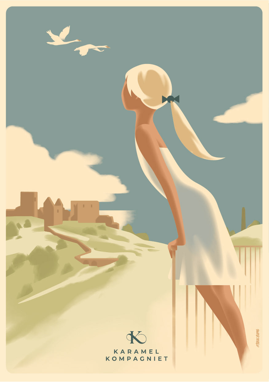 The Hammershus Girl, Karamel Kompagniet, Bornholm, Denmark.