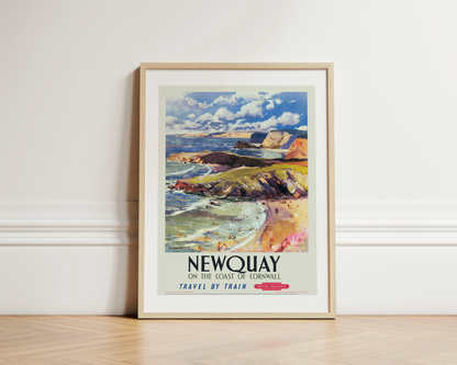 Newquay, on the Coast of Cornwall, 1950. [British Railway]