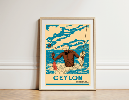 Red Snapper, Weligama (Stilt Fishing), Ceylon, 1938.