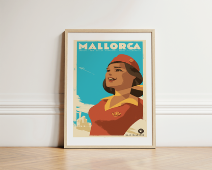 La Azafata de Madrid, Islas Baleares, 1950s.
