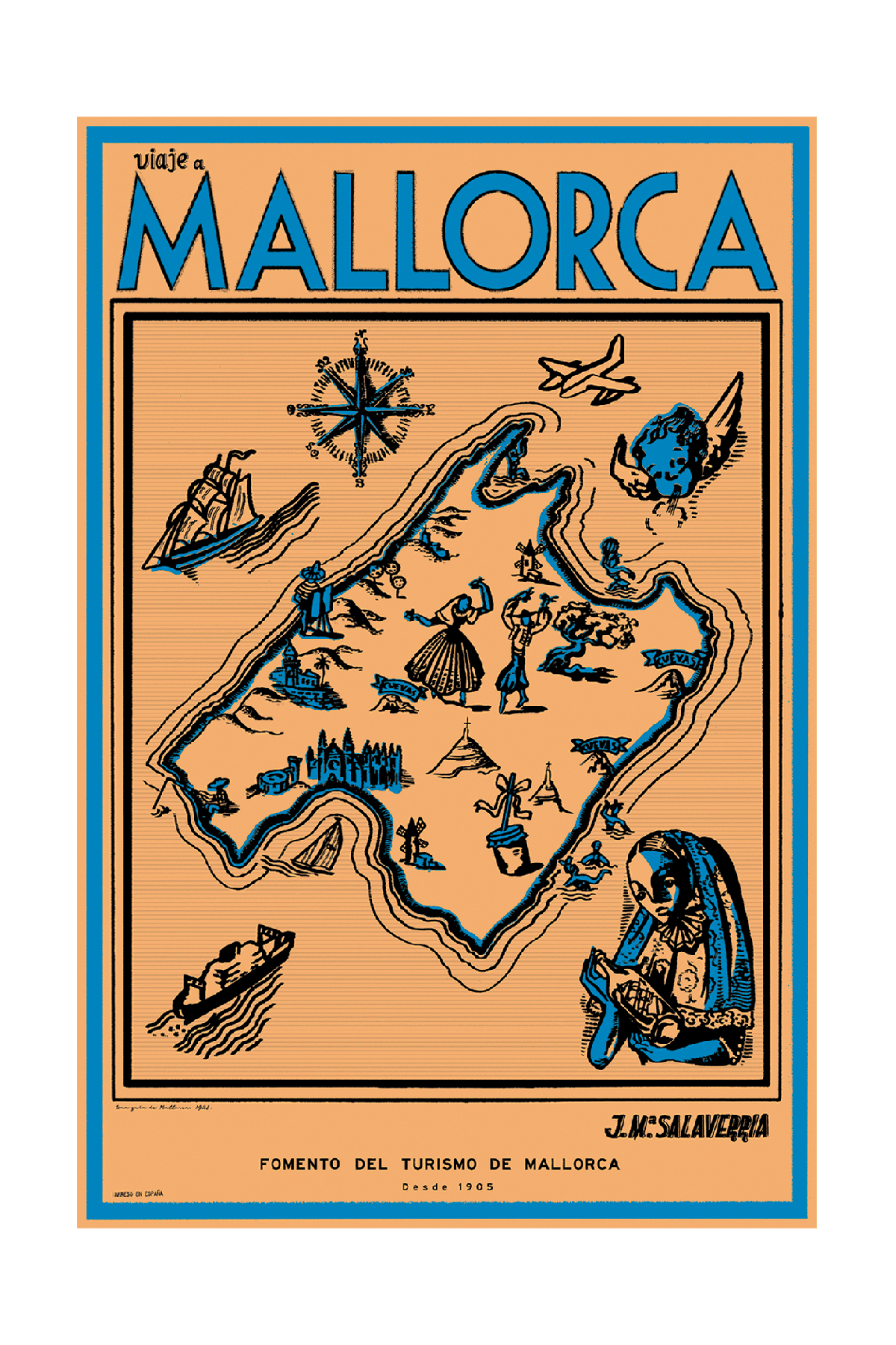 Viaje a Mallorca, 1928 (Blue).