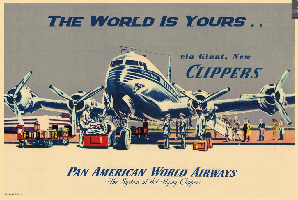 Pan Am Vintage Aviation Posters – Stick No Bills