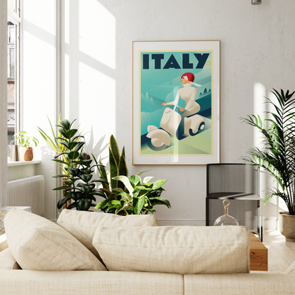 Scooter Rider, Italy. [Vespa]