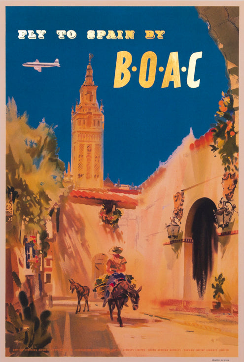 Fly To Spain By B.O.A.C., 1950s [Santa Maria de la Sede de Sevilla].