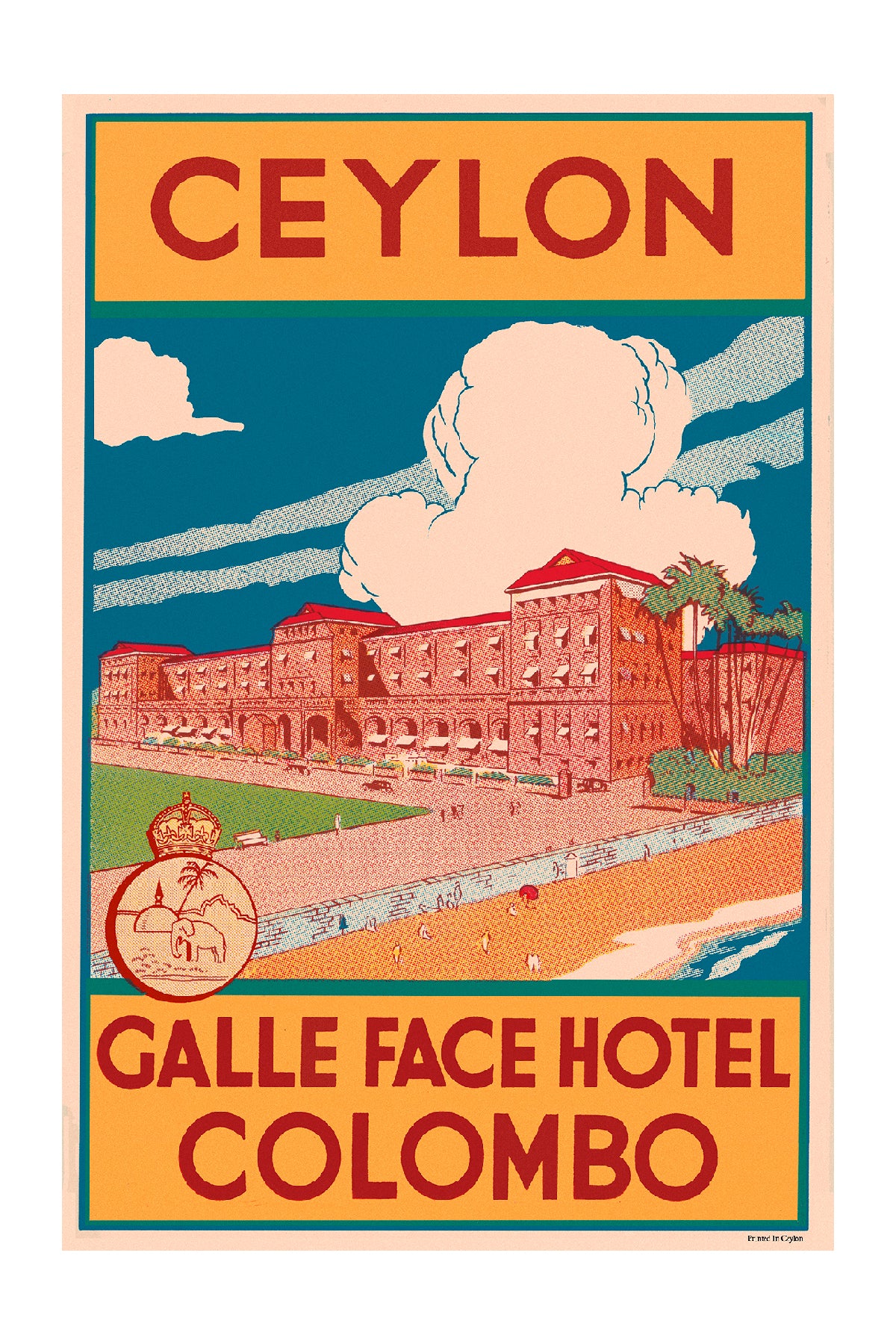 Galle Face Hotel, Colombo, Ceylon, Sri Lanka.