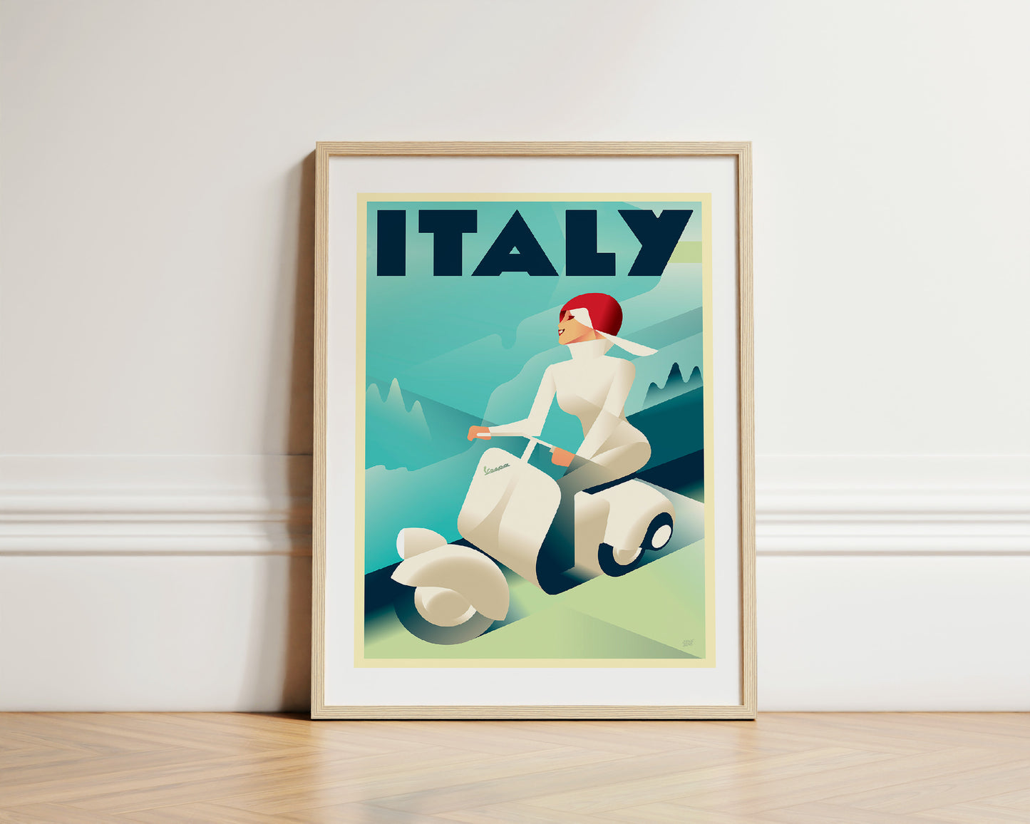 Scooter Rider, Italy. [Vespa]
