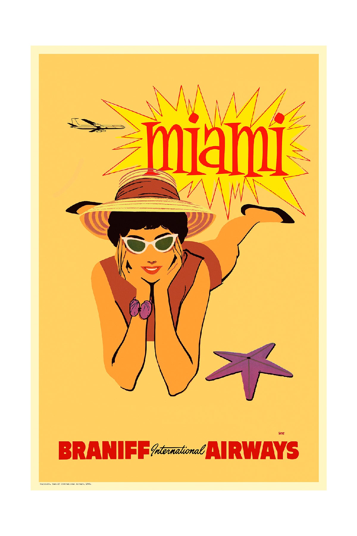 Miami, Braniff International Airways, 1960s [Starfish]. – Stick No