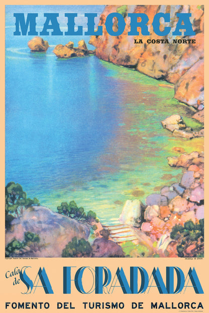 Cala de Sa Foradada, La Costa Norte, Mallorca, 1930s.