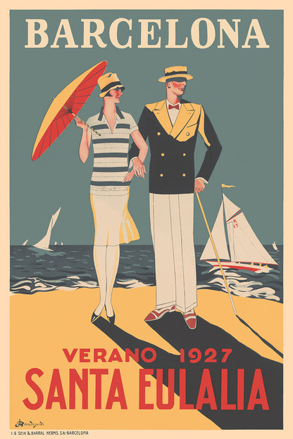 Lovers on the Beach, Santa Eulalia, Barcelona, 1927.