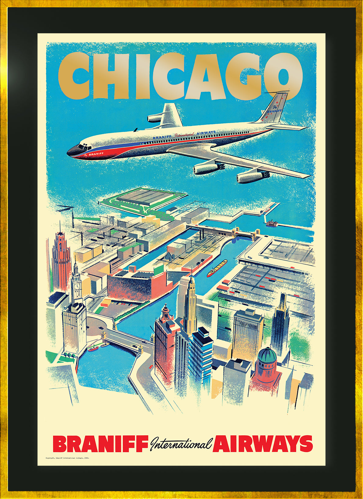 Chicago, Braniff International Airways, 1960s [Aerial View].