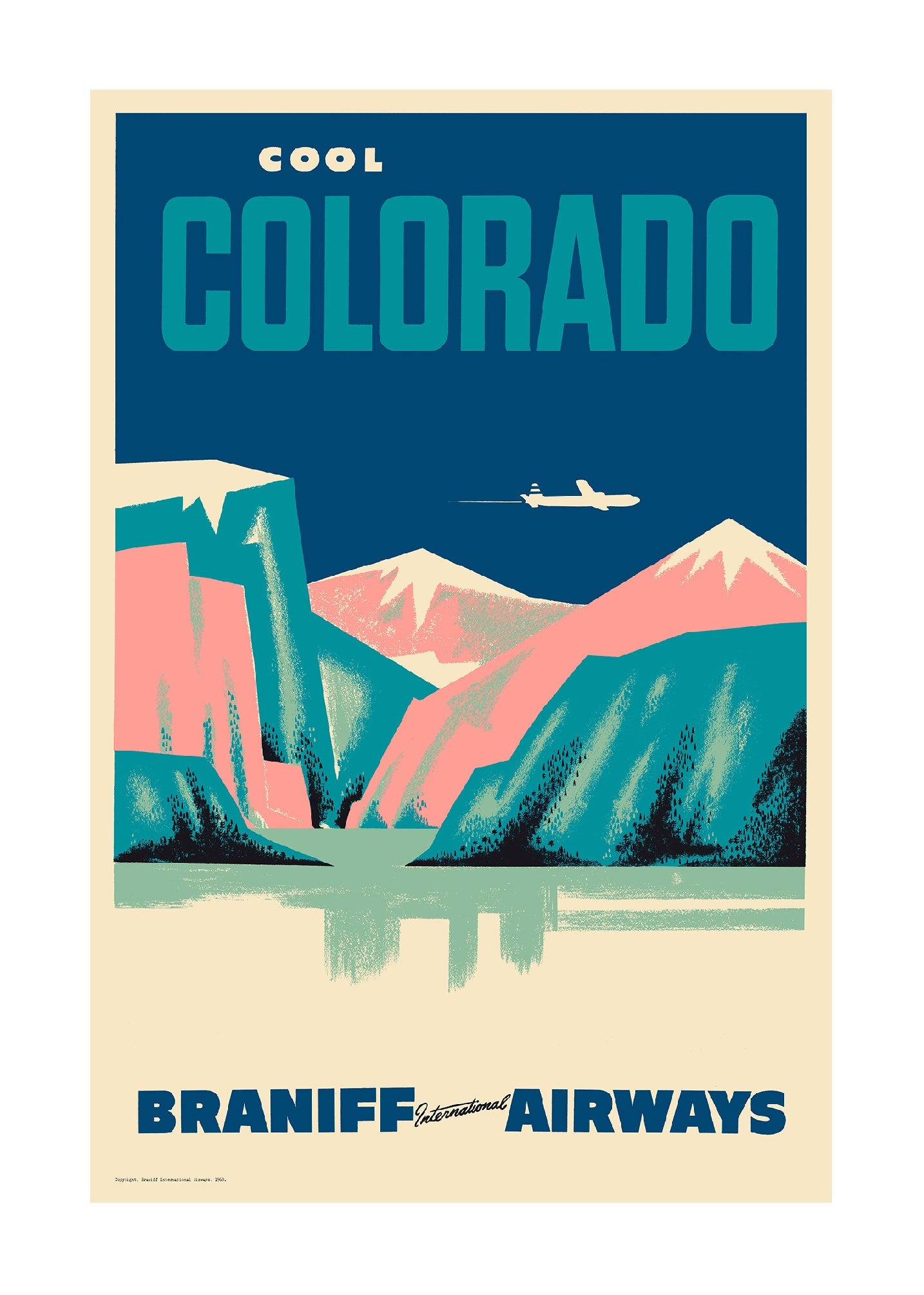 Cool Colorado, Braniff International Airways, 1950s [Mountain